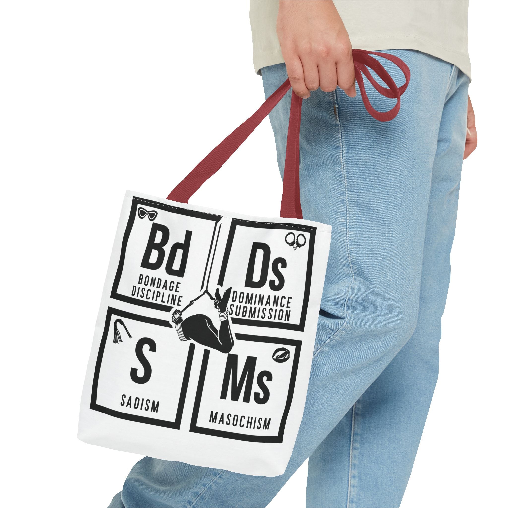 BDSM Elements Tote Bag - Stylish and Edgy Carryall for Fans of Kink Culture