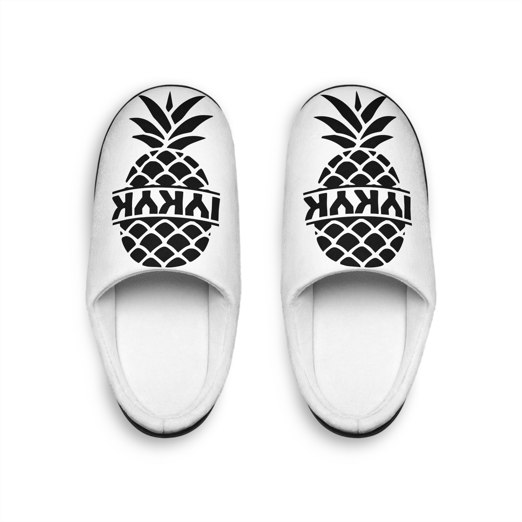 Men's Tropical Pineapple Indoor Slippers - Cozy & Fun Home Footwear