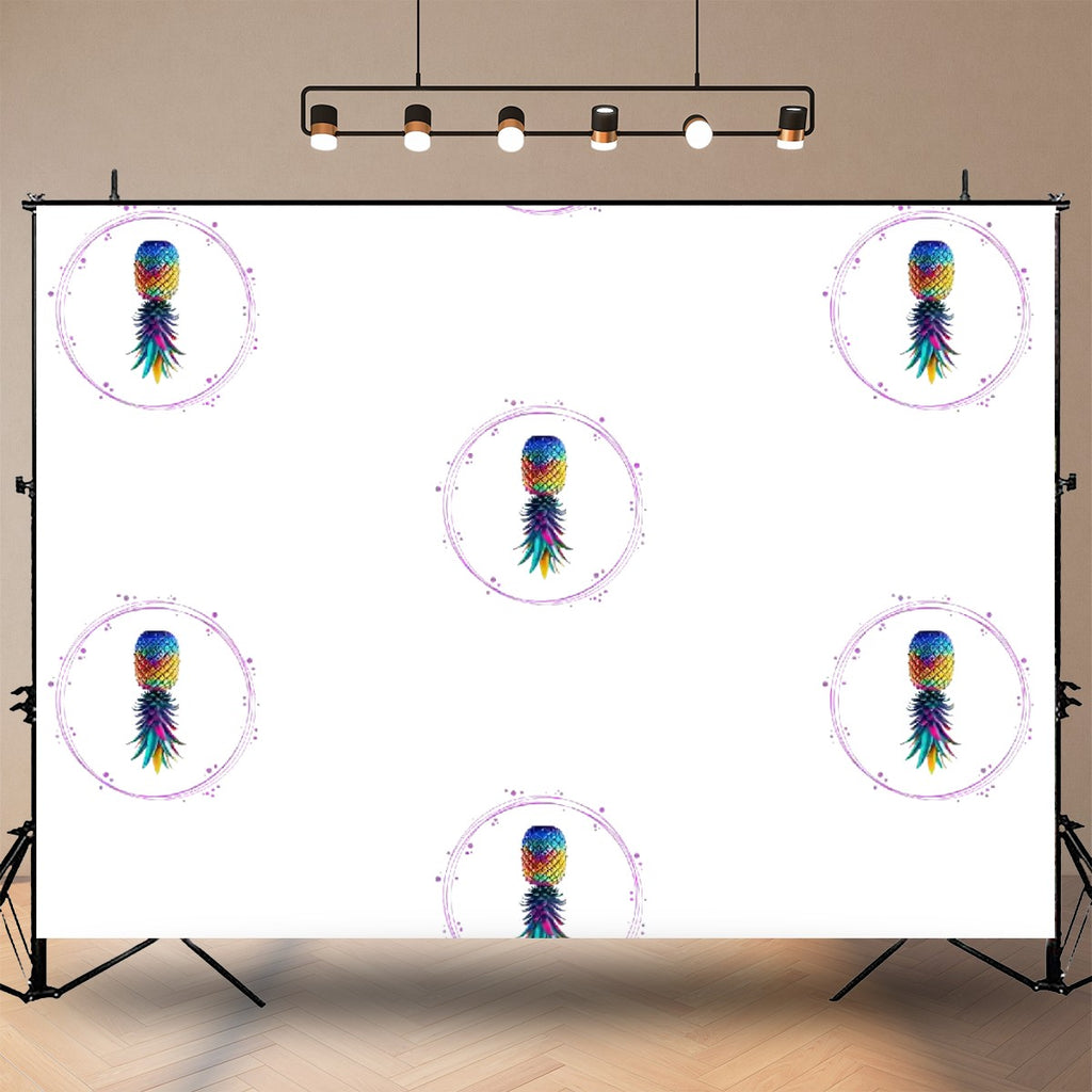 Upside Down Pineapple Photography Backdrops