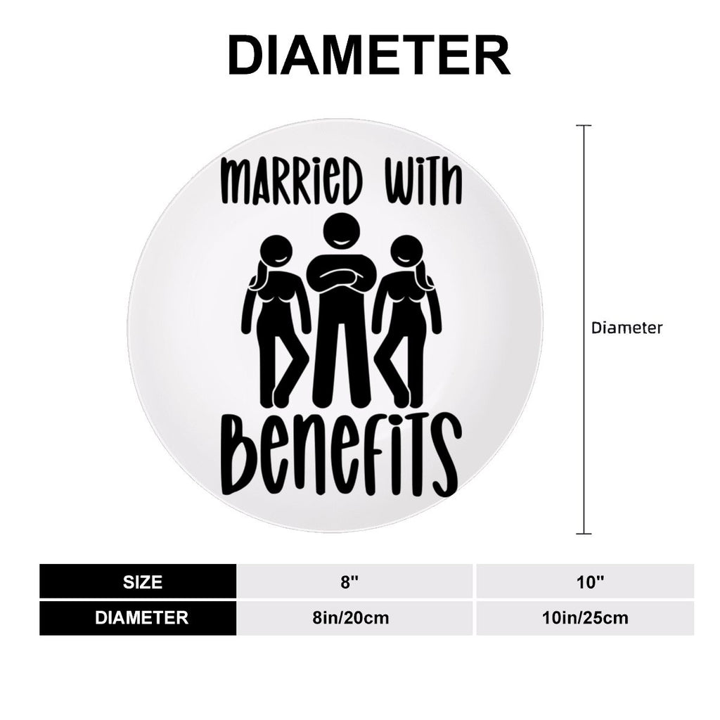 Married With Benefits Decorative Plate