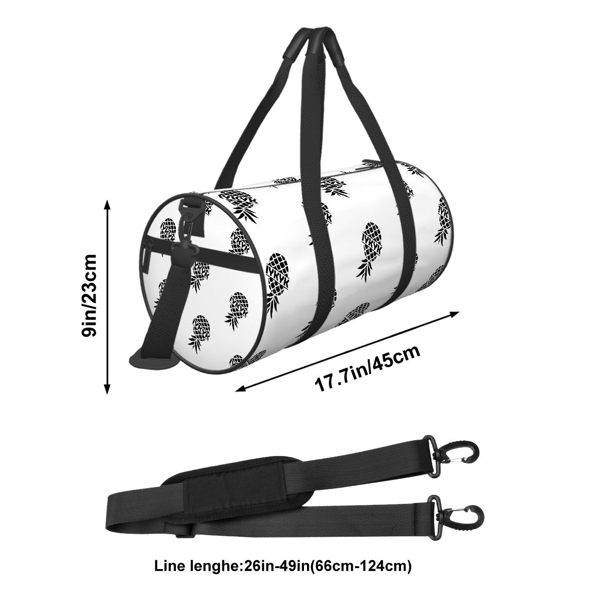 IYKYK Swinger Cylinder Duffle Bag Large Capacity