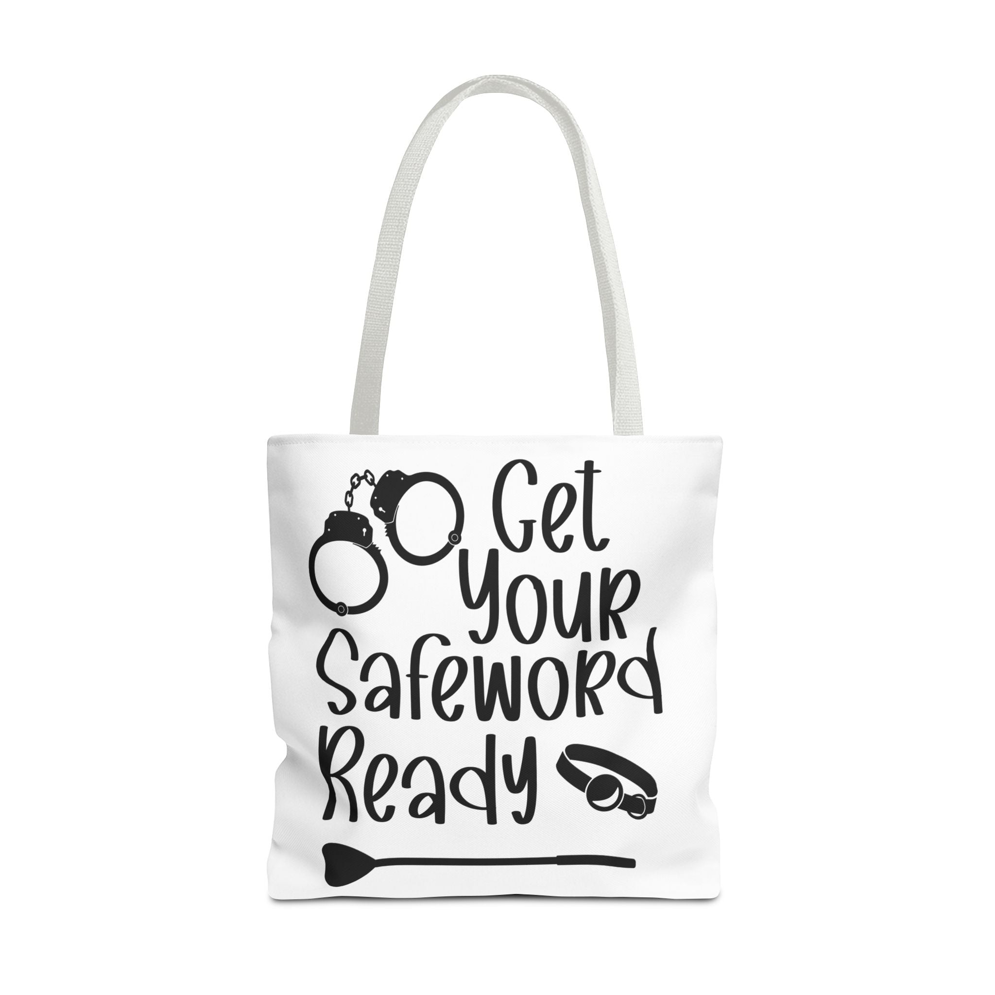 Get Your Safeword Ready Tote Bag - Fun & Playful Carryall for Kinky Adventures, Ideal for Couples & BDSM Enthusiasts