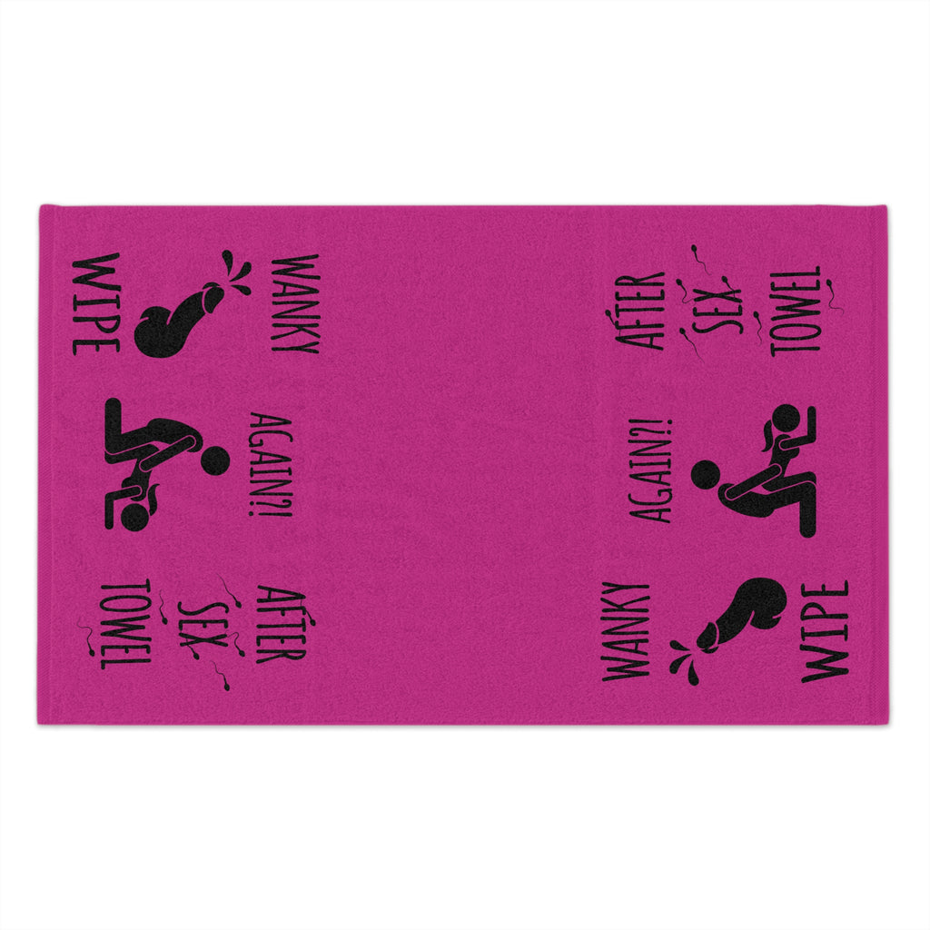 Funny Rally Towel for Couples - After Sex Wipe Towel (Pink)