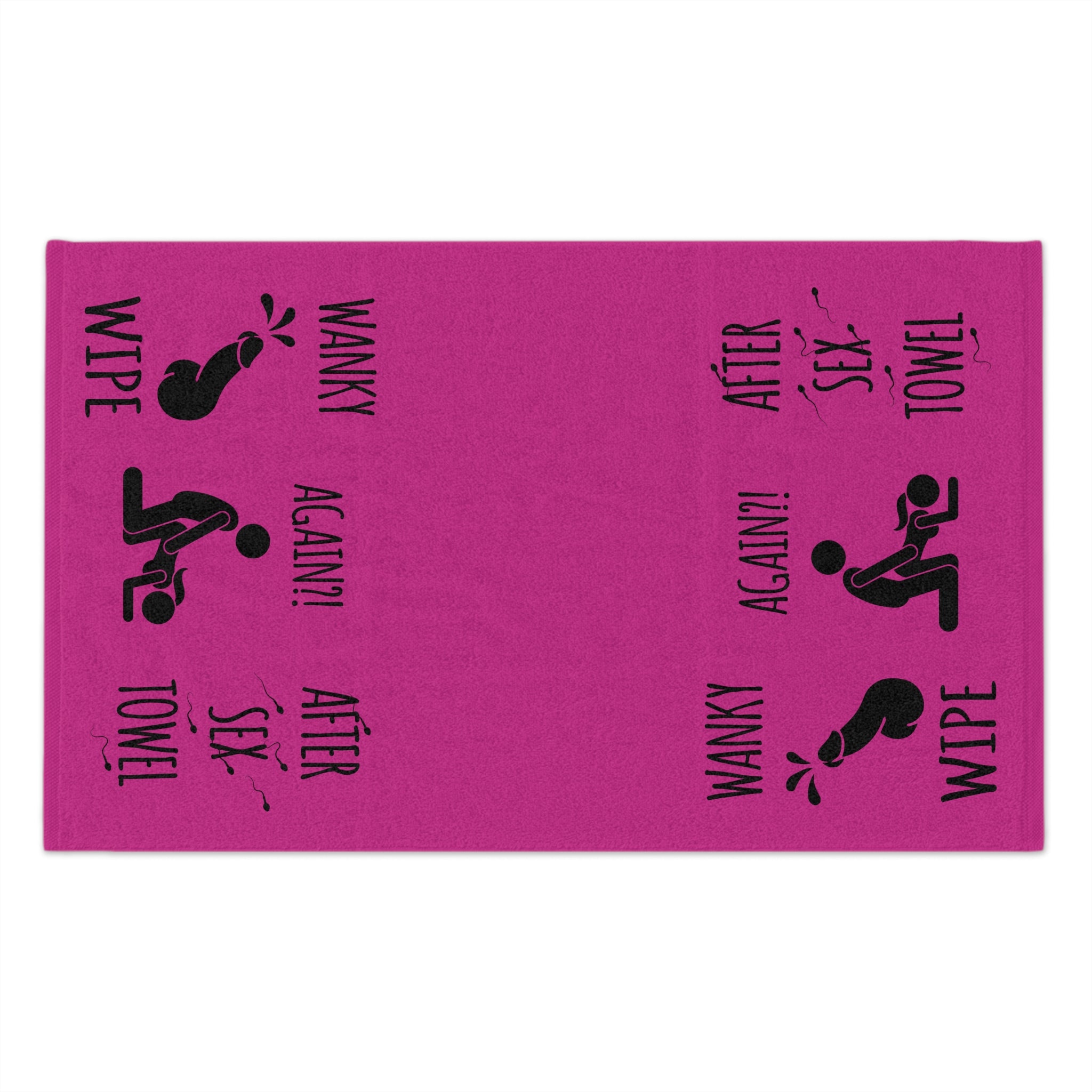 Funny Rally Towel for Couples - After Sex Wipe Towel (Pink)