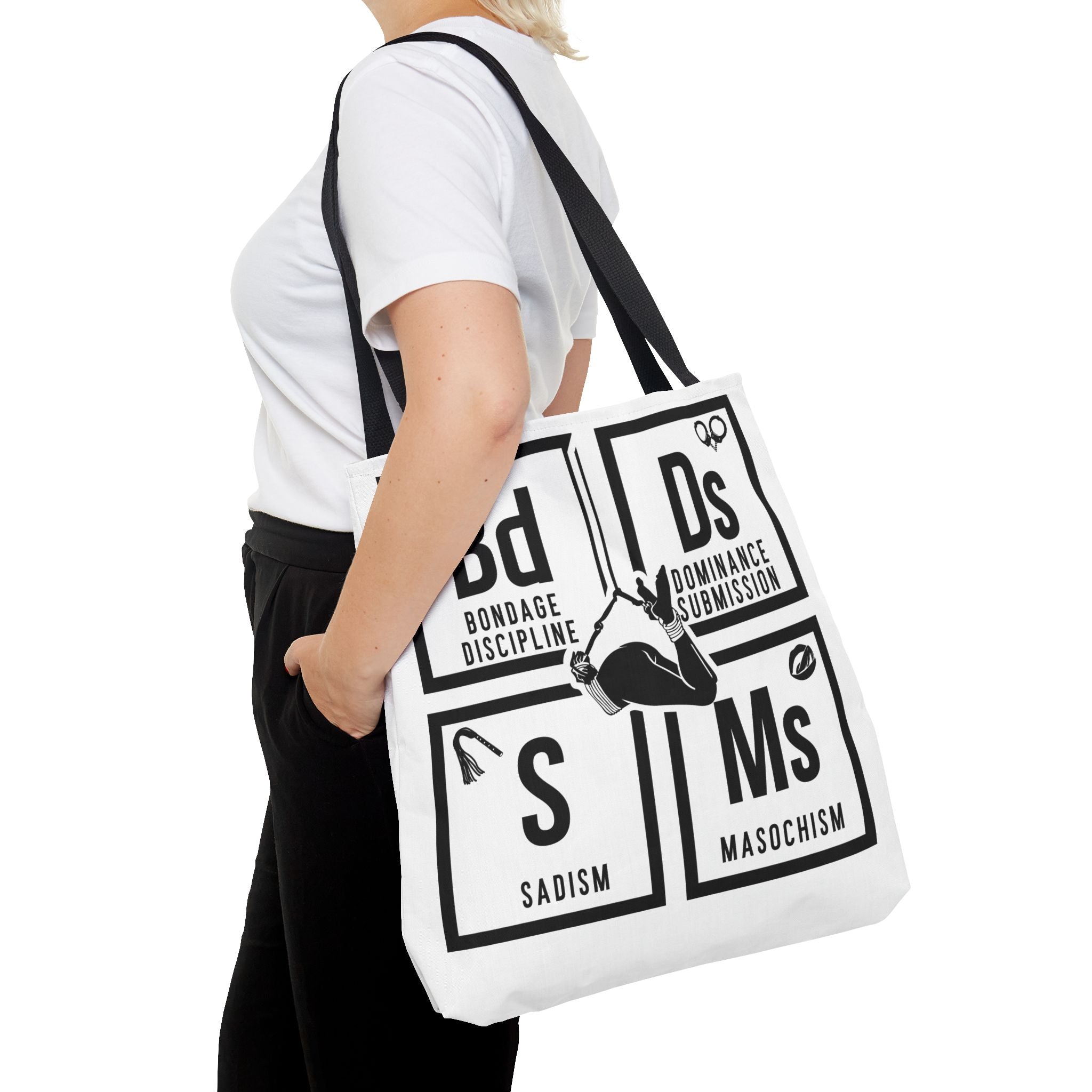 BDSM Elements Tote Bag - Stylish and Edgy Carryall for Fans of Kink Culture