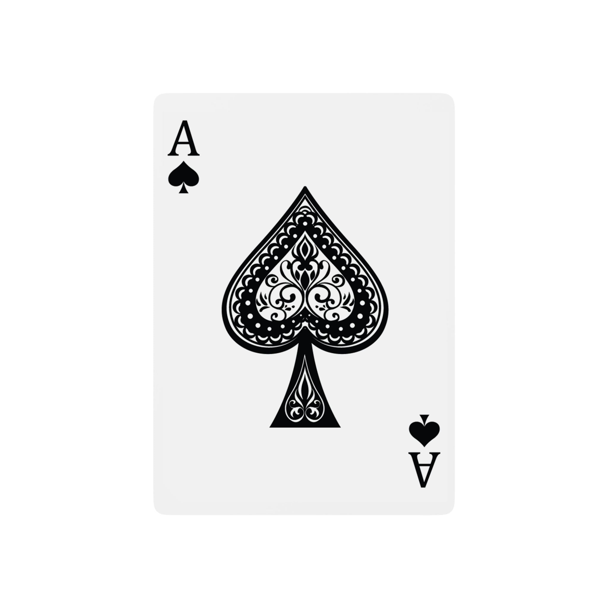 Poker Playing Cards - Female, Female and Male (3-way) Gender Symbols  of Spades Design