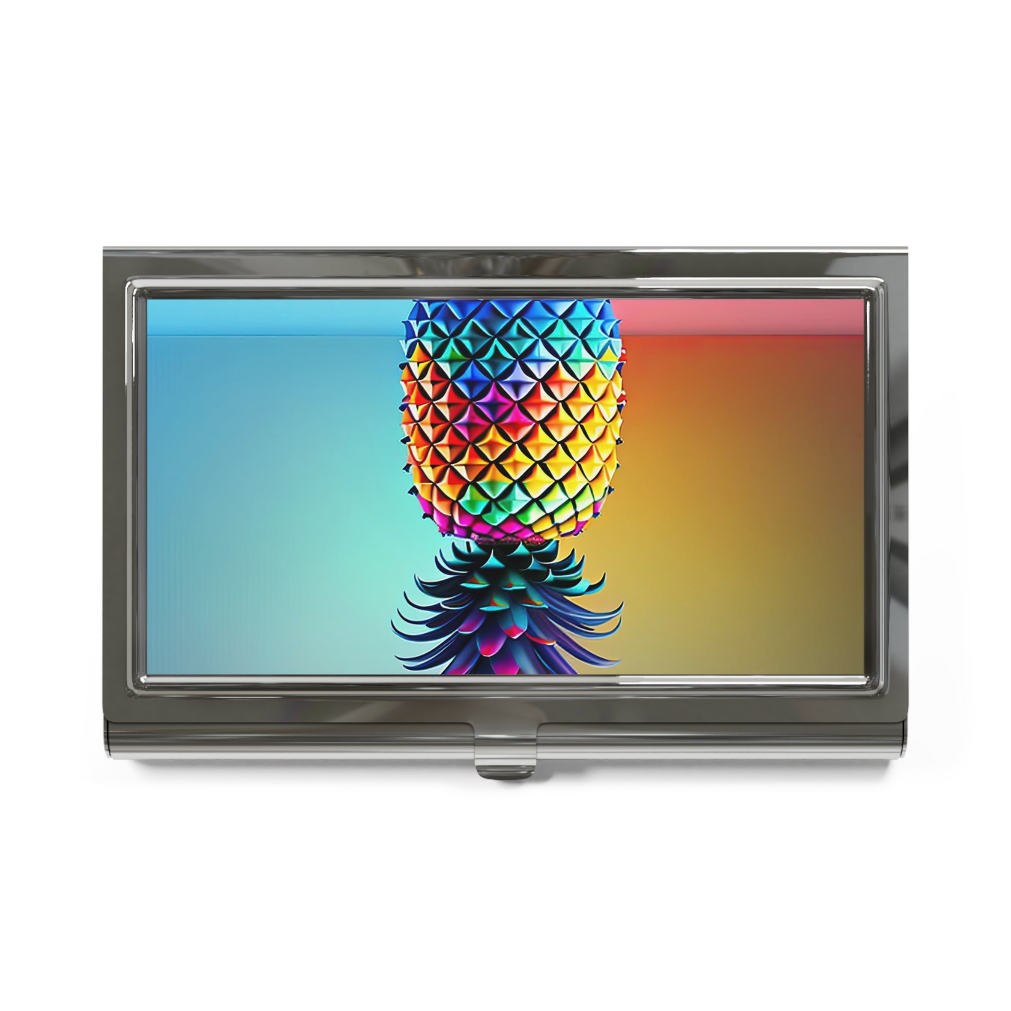 Multicolored Pineapple Business Card Holder - Stylish Accessory for You