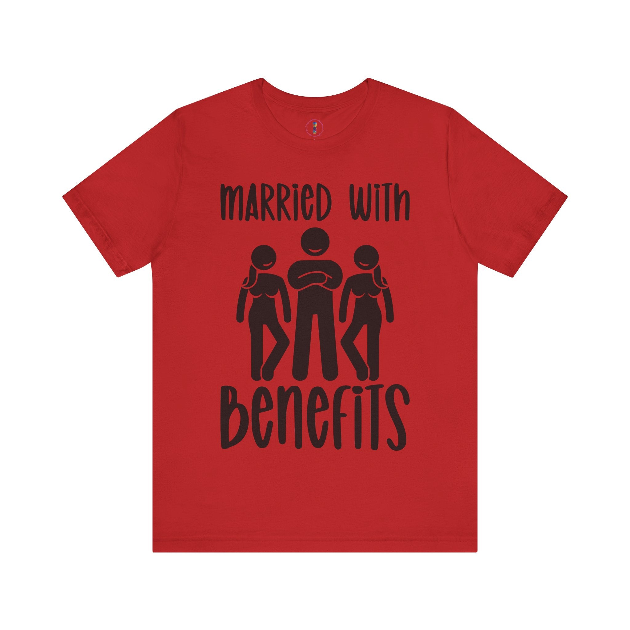 Casual Unisex Tee - "Married With Benefits" Fun Graphic Shirt