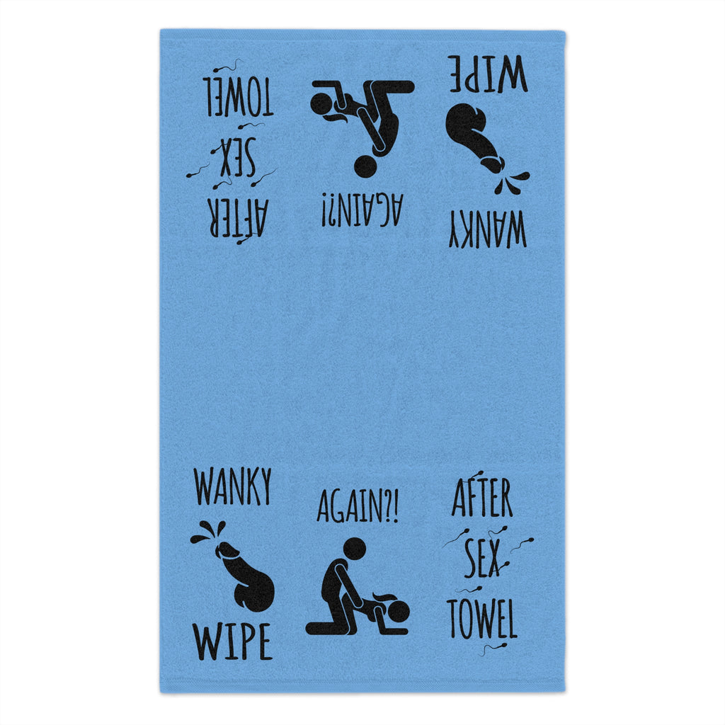 Funny Rally Towel for Couples - After Sex Wipe Towel (Blue)