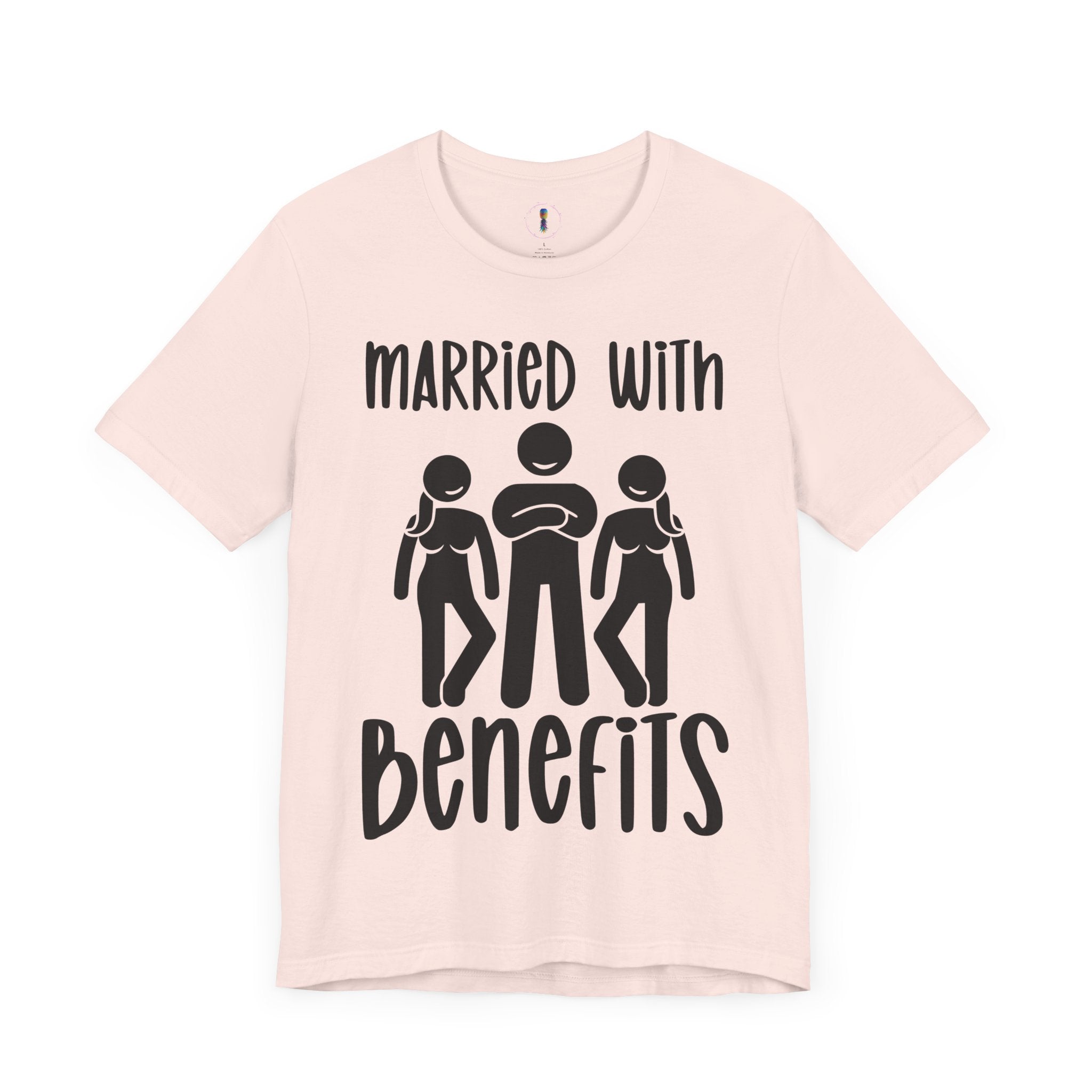 Casual Unisex Tee - "Married With Benefits" Fun Graphic Shirt