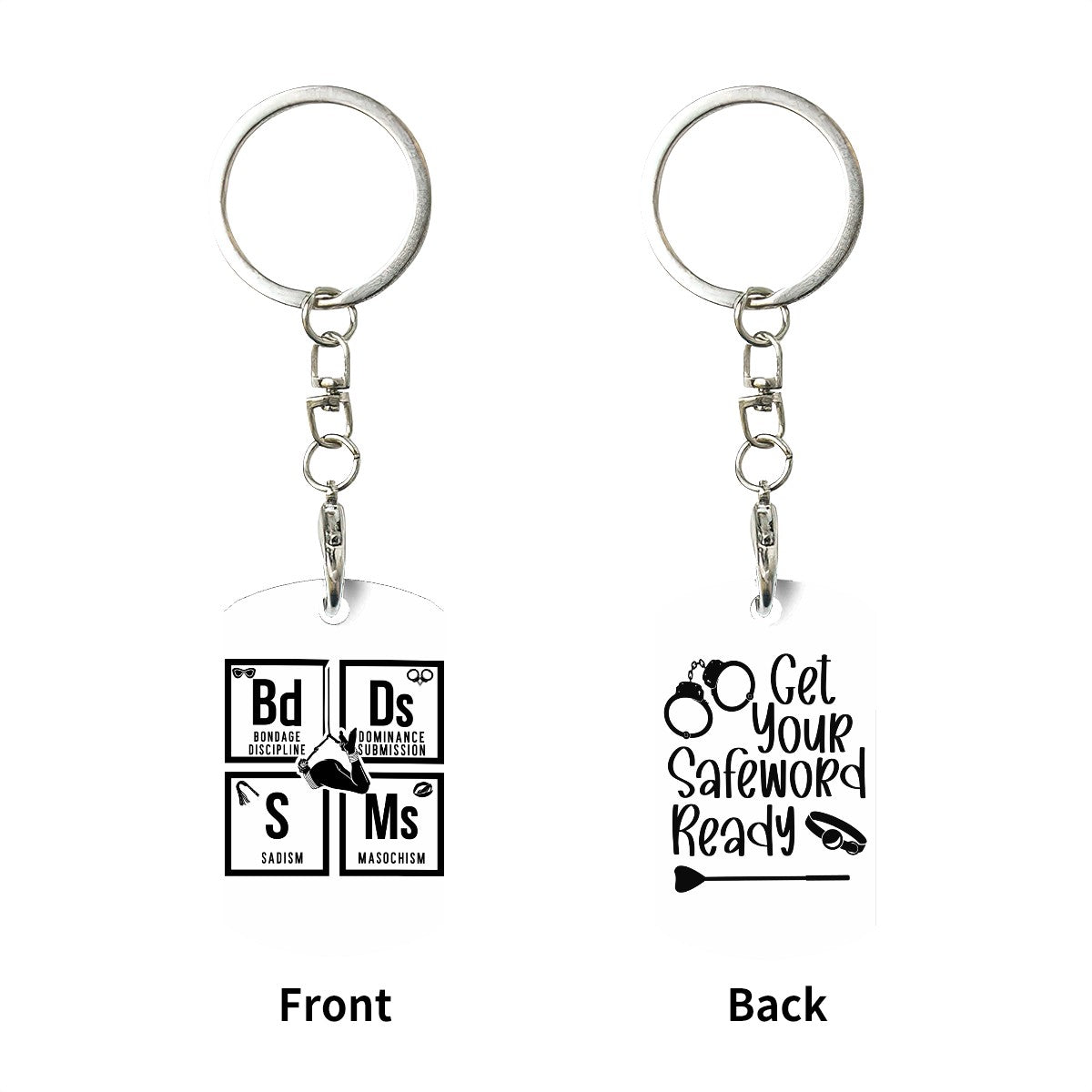 BDSM Metal Keychain