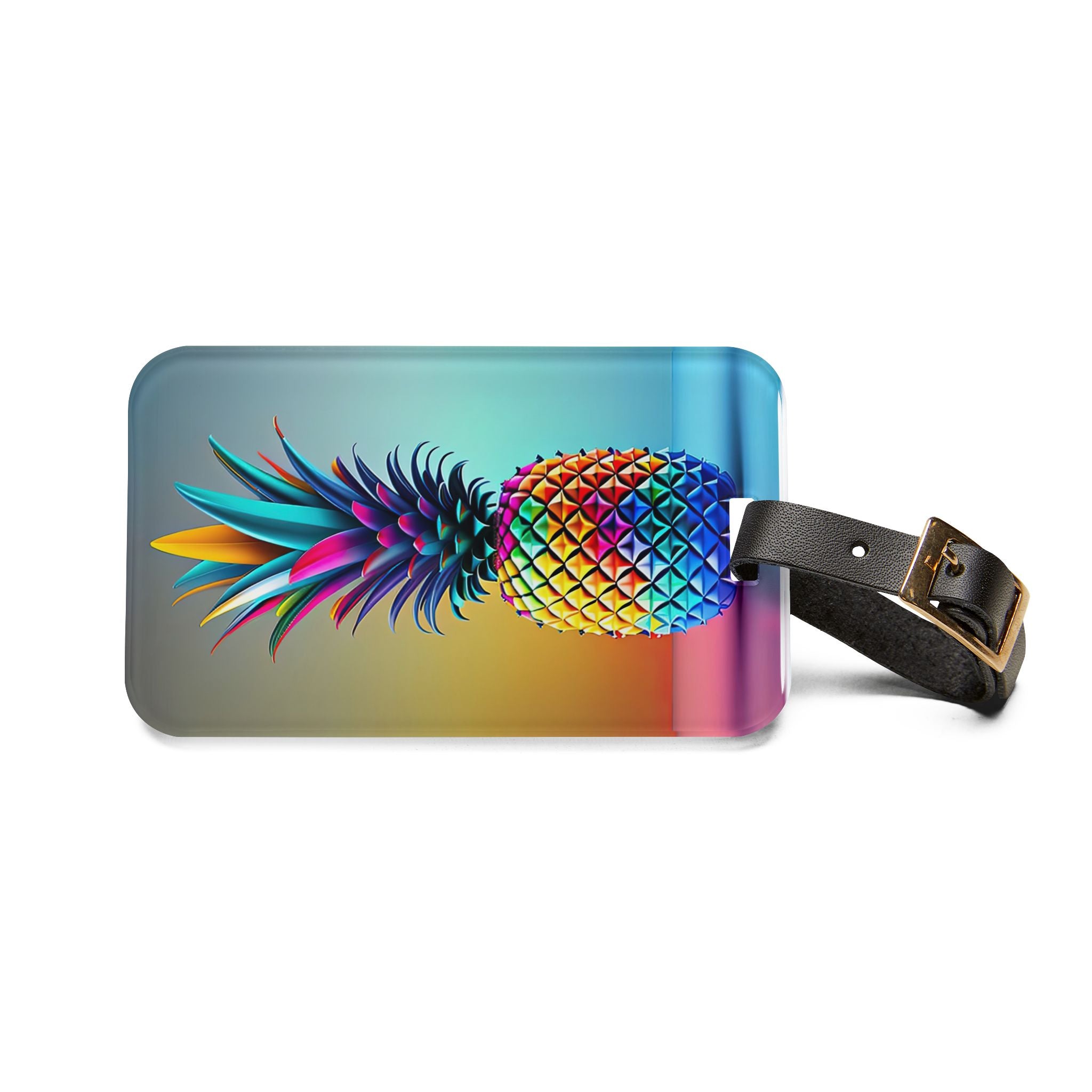 Colorful Pineapple Luggage Tag – Fun Travel Accessory for Adventurers & Vacationers