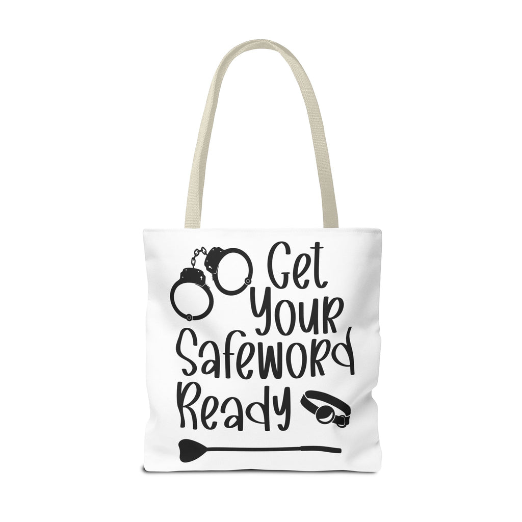 Get Your Safeword Ready Tote Bag - Fun & Playful Carryall for Kinky Adventures, Ideal for Couples & BDSM Enthusiasts