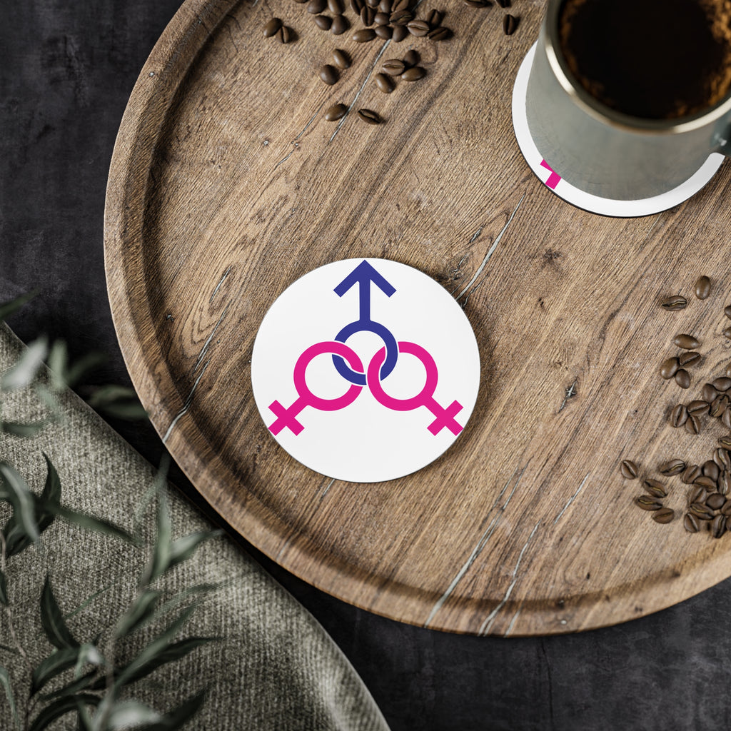 Coasters - Female, Female, and Male Threesome Set