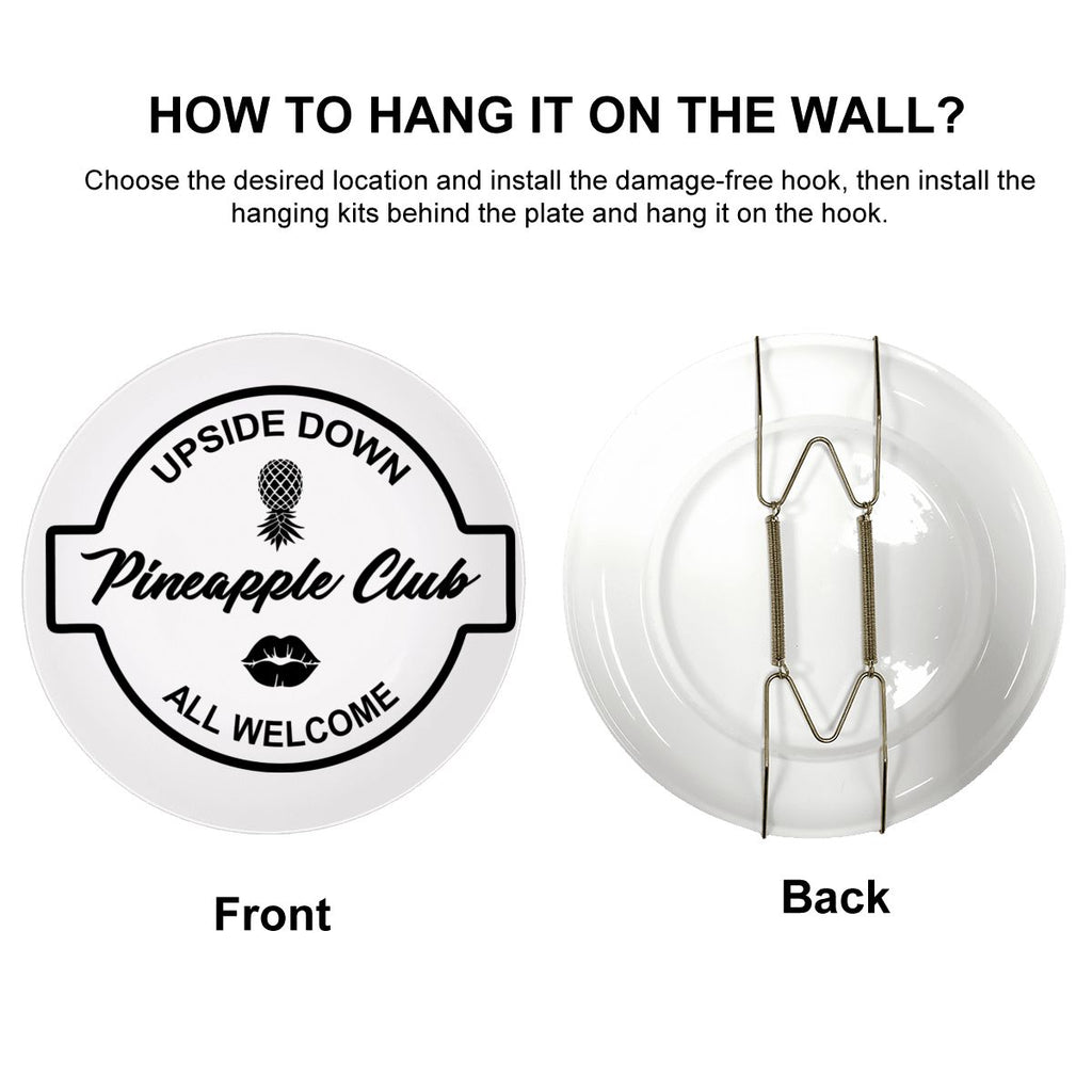 Upside-Down Pineapple Club Decorative Plate