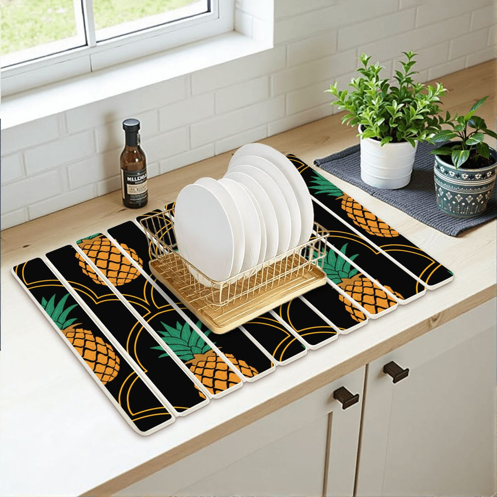 Upside-Down Pineapple Diatomaceous Earth Drying Mat
