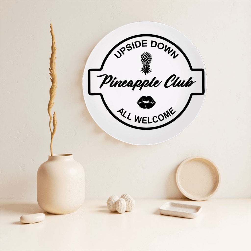 Upside-Down Pineapple Club Decorative Plate