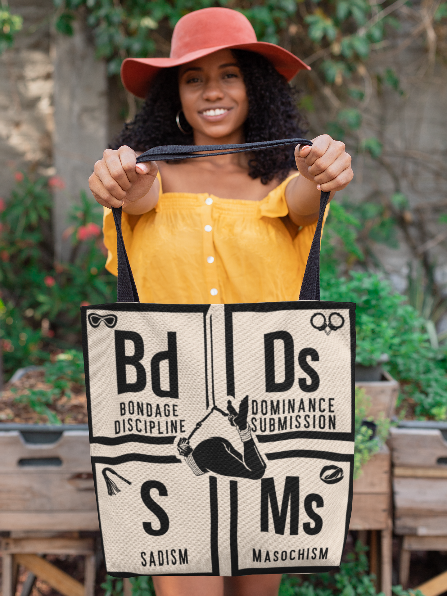 BDSM Elements Tote Bag - Stylish and Edgy Carryall for Fans of Kink Culture