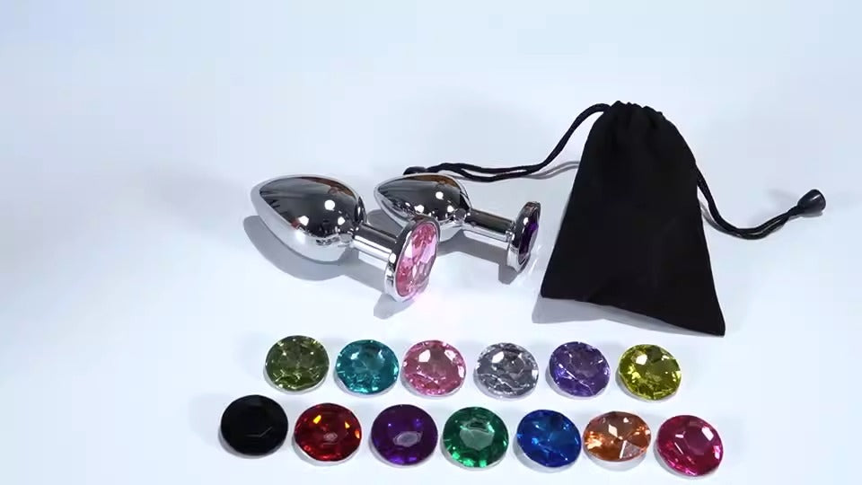 Posterior metal anal plug for adult men and women SM sex toys for masturbation and orgasm, anal plug for adult products