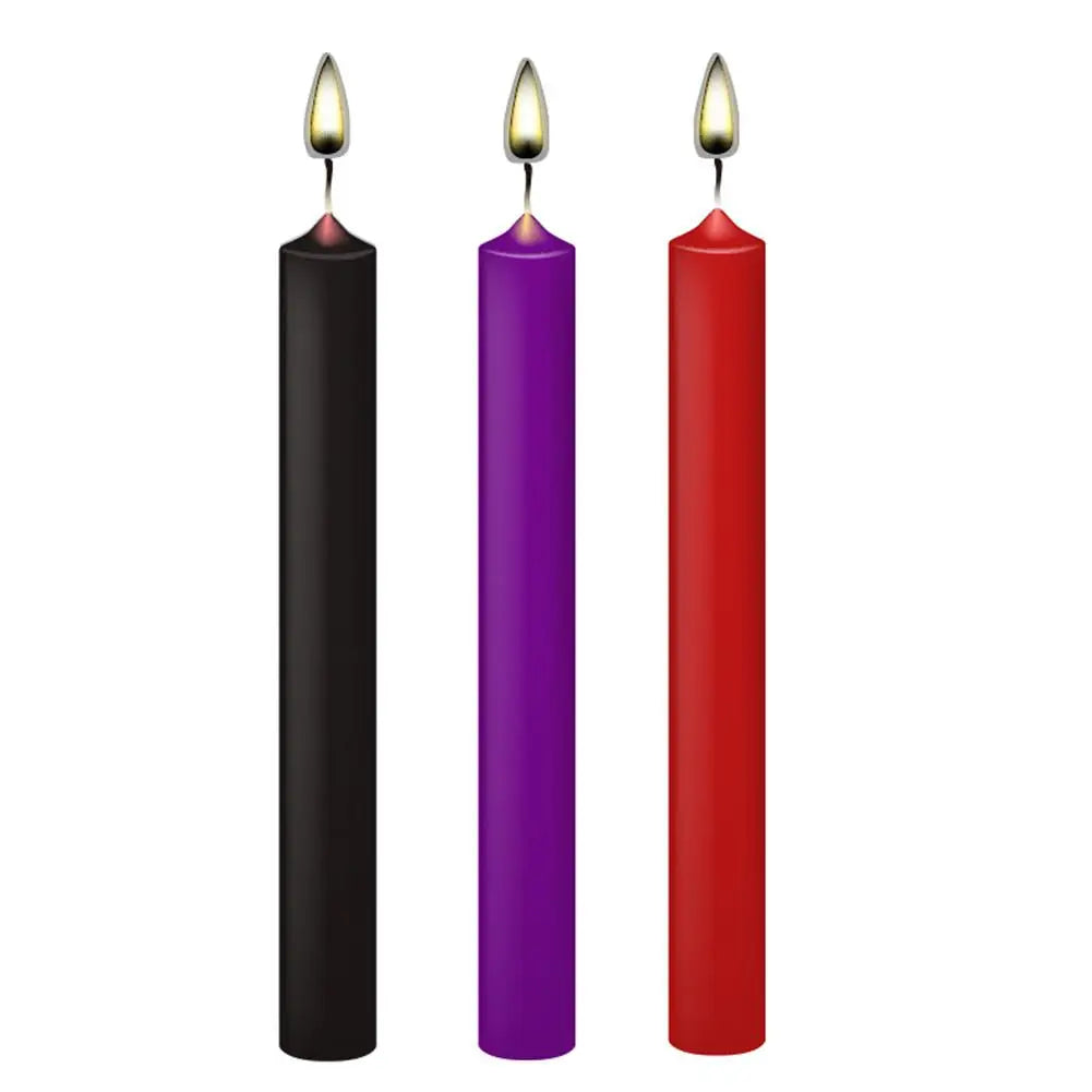 3pcs/set Low Temperature Candle Bdsm Drip Candles SM Bed Restraints for Couple Sex Wax Erotic Adult Game Toy