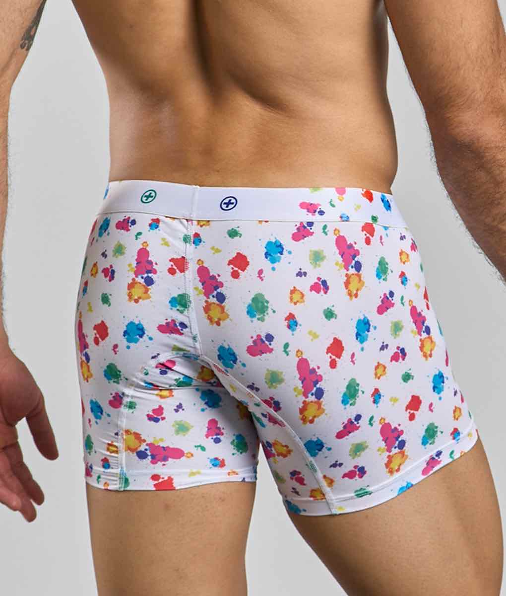 Malebasics Boxer Brief Hipster Black Splash