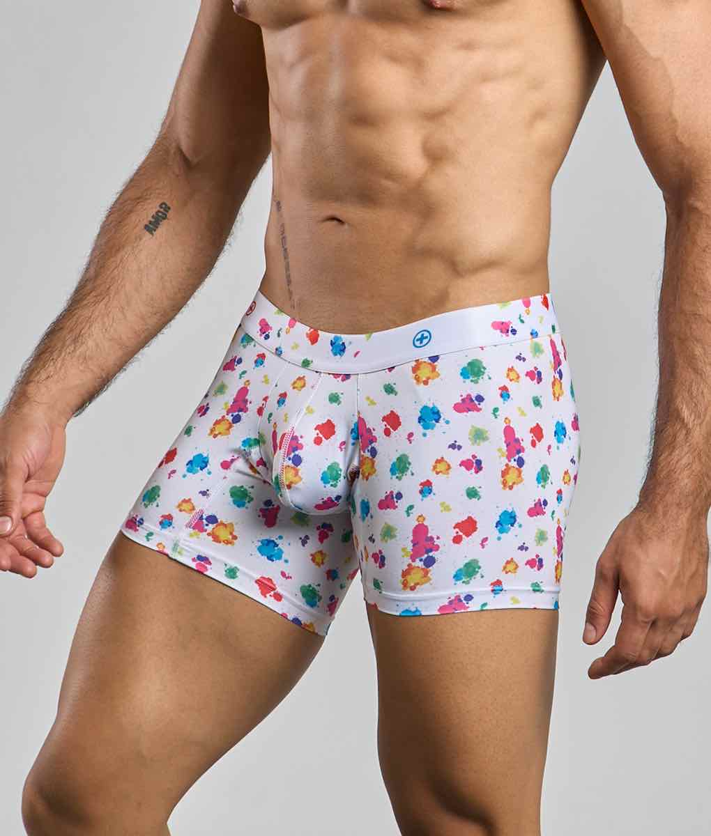 Malebasics Boxer Brief Hipster Black Splash