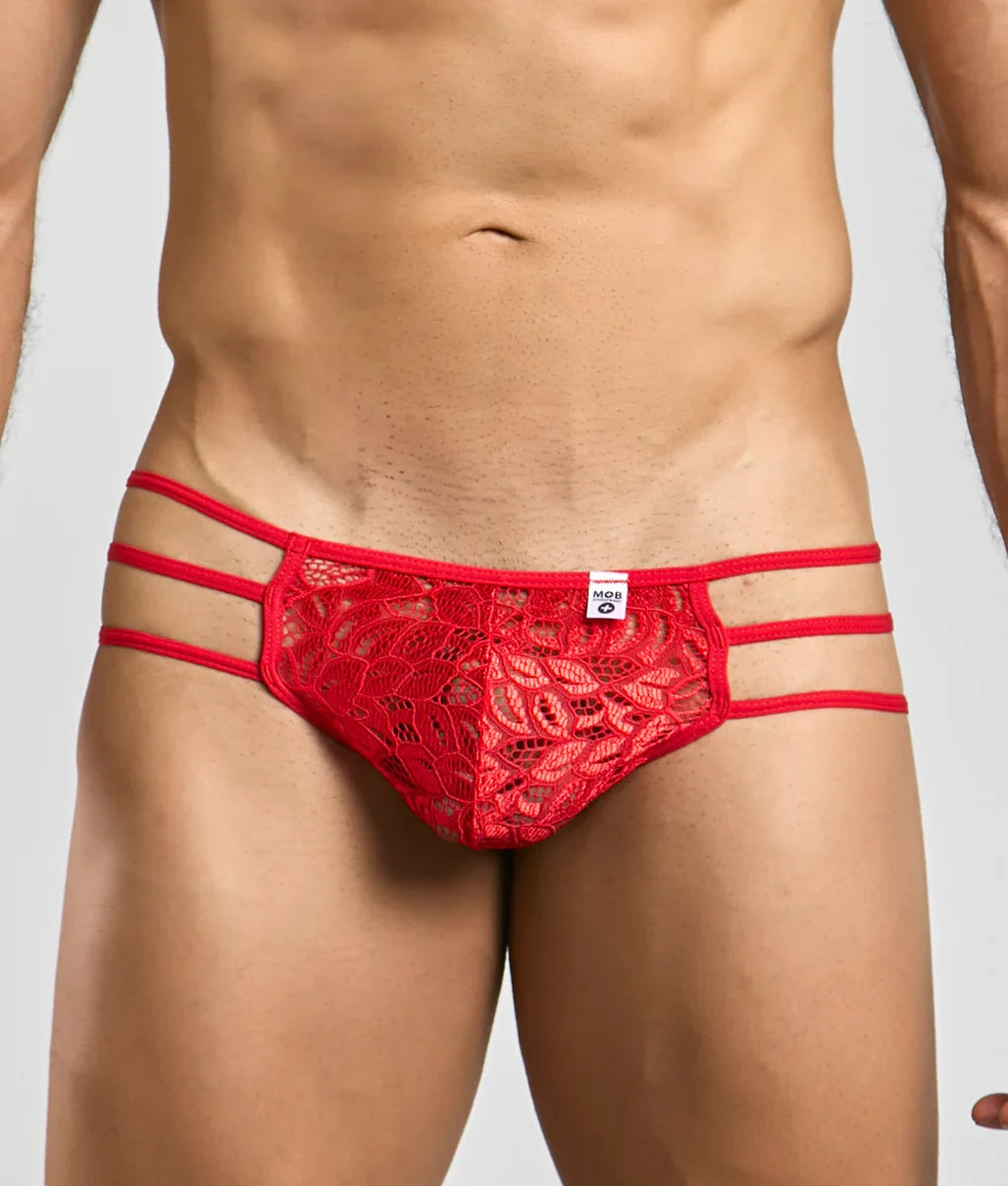 MOB Men's Lace Pouch Thong