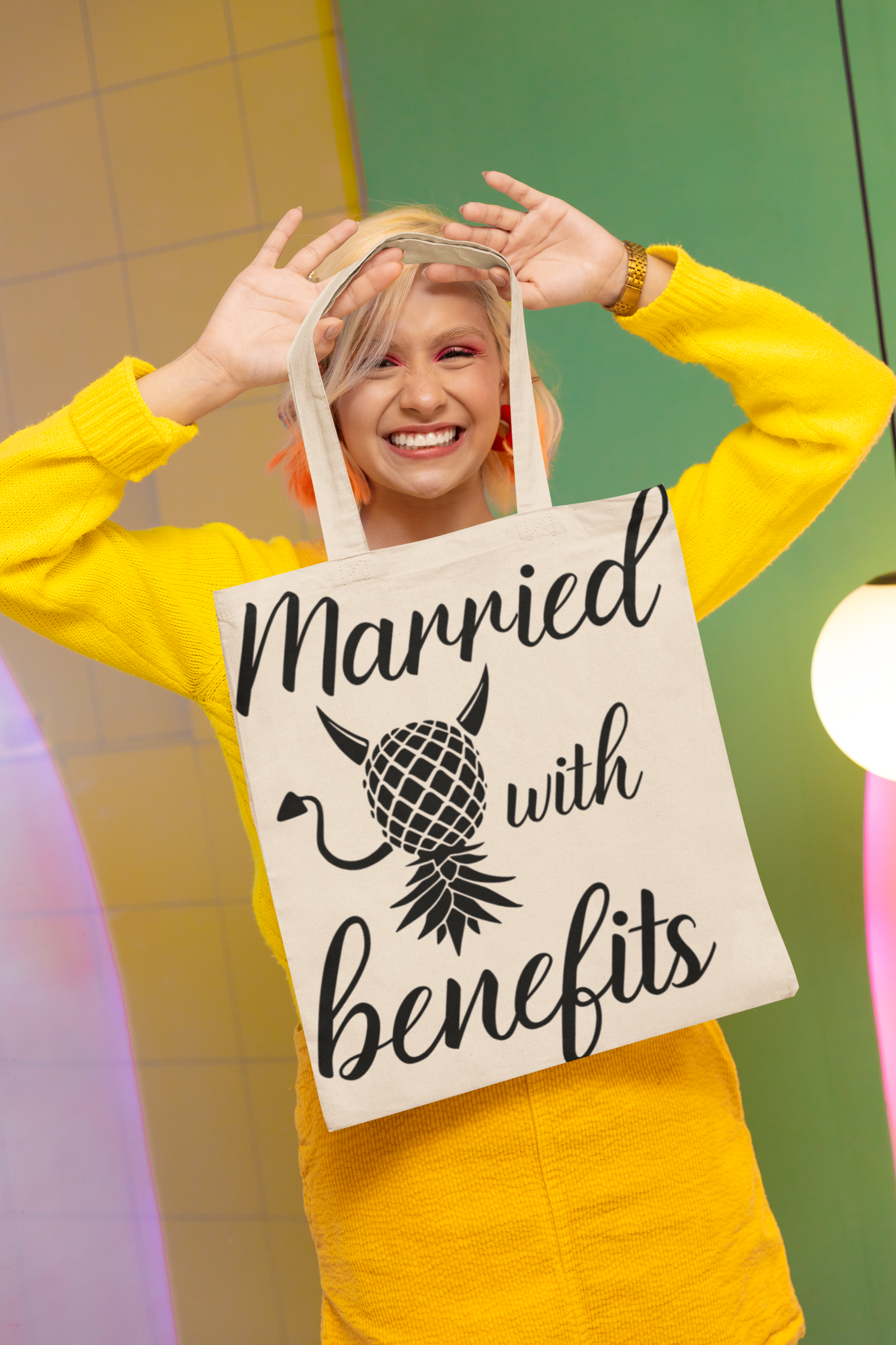 Married with Benefits Tote Bag – Fun & Playful Gift for Couples