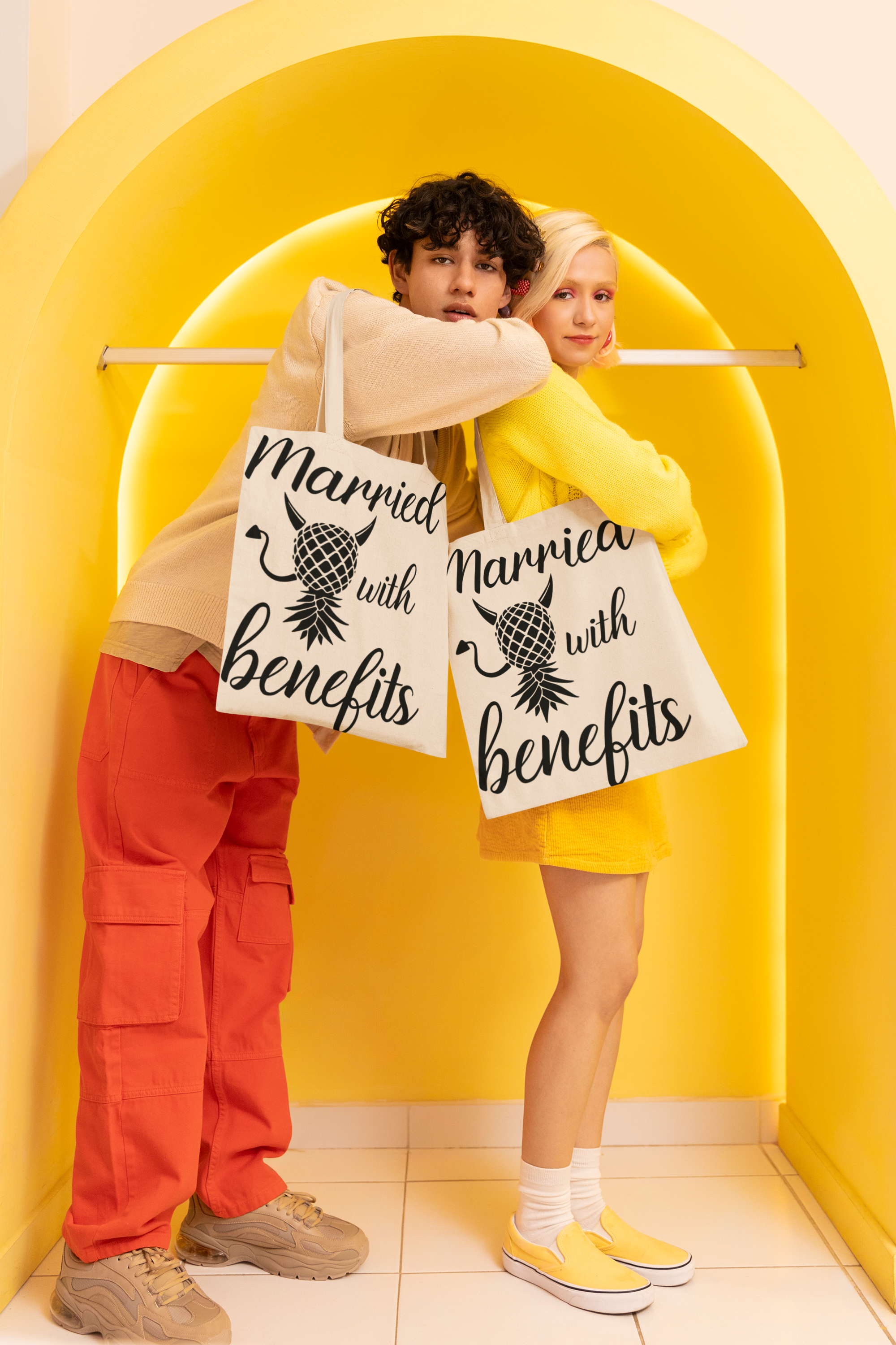 Married with Benefits Tote Bag – Fun & Playful Gift for Couples