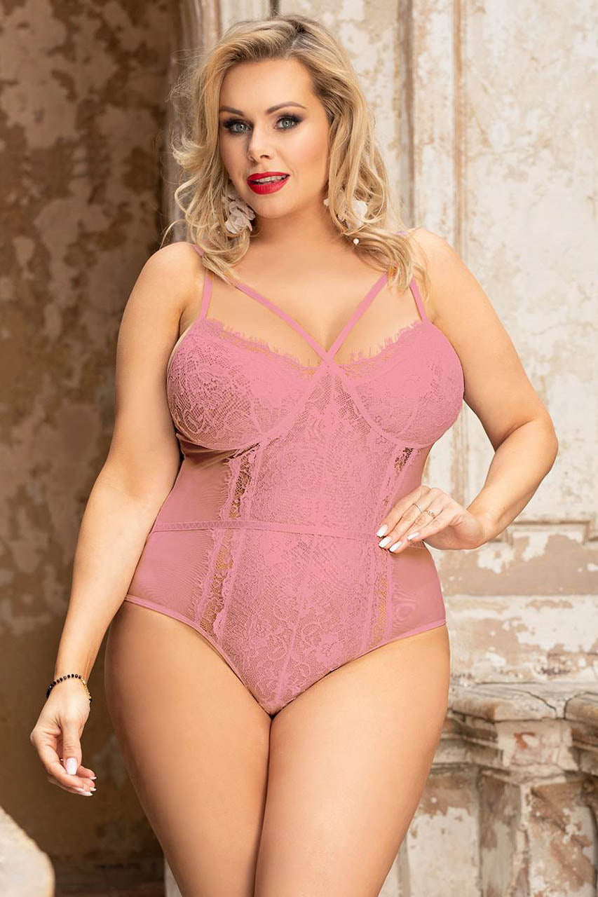 Plus Size Midnight Desires Teddy by 3wishes.com
