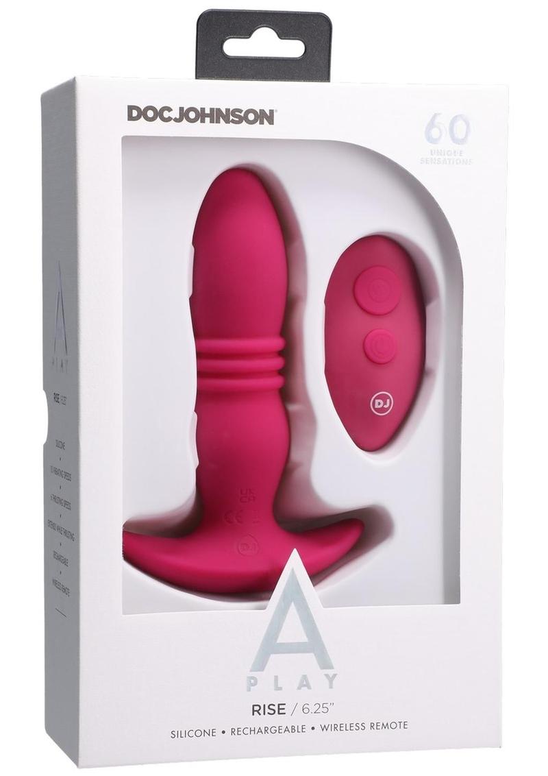 A-Play Rise Silicone Rechargeable Anal Plug with Remote Control