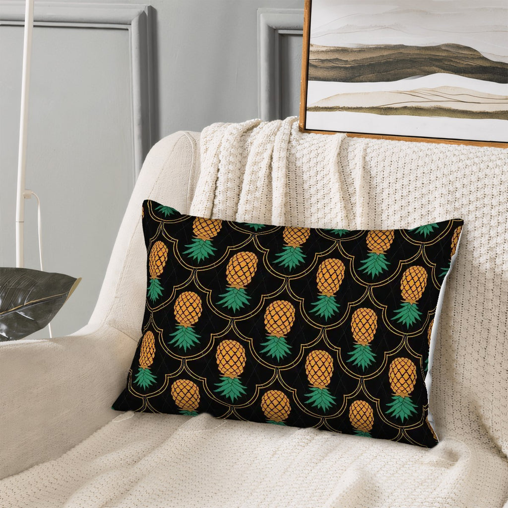 Upside Down Pineapple Satin Pillowcase with Hidden Zipper