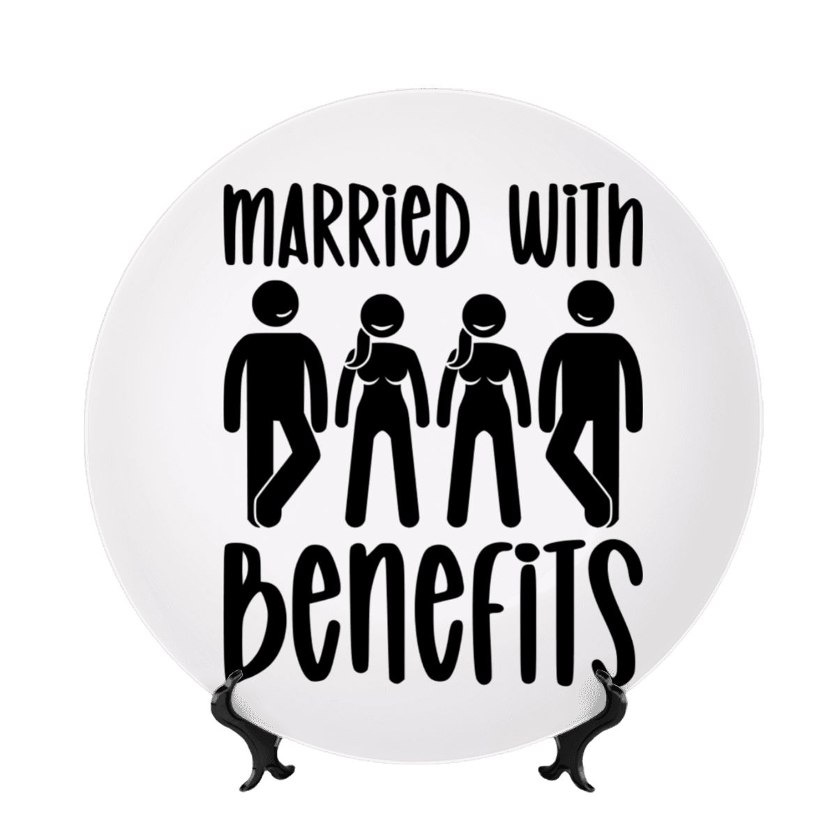 Married With Benefits Decorative Plate