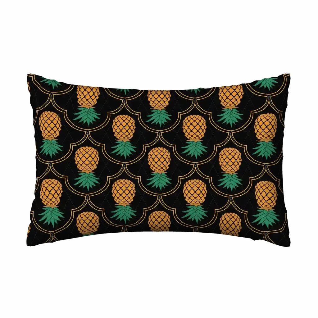 Upside Down Pineapple Satin Pillowcase with Hidden Zipper