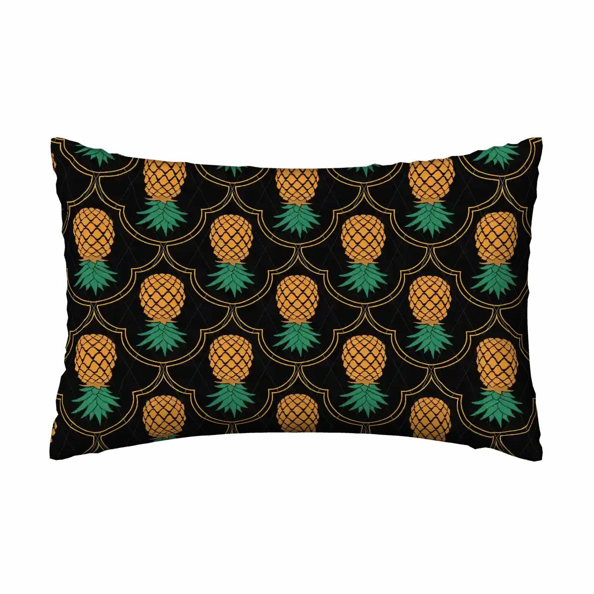 Upside Down Pineapple Satin Pillowcase with Hidden Zipper