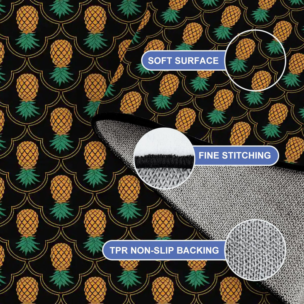 Elegant Upside-Down Pineapple Large Area Rug Floor Carpet (5:4)