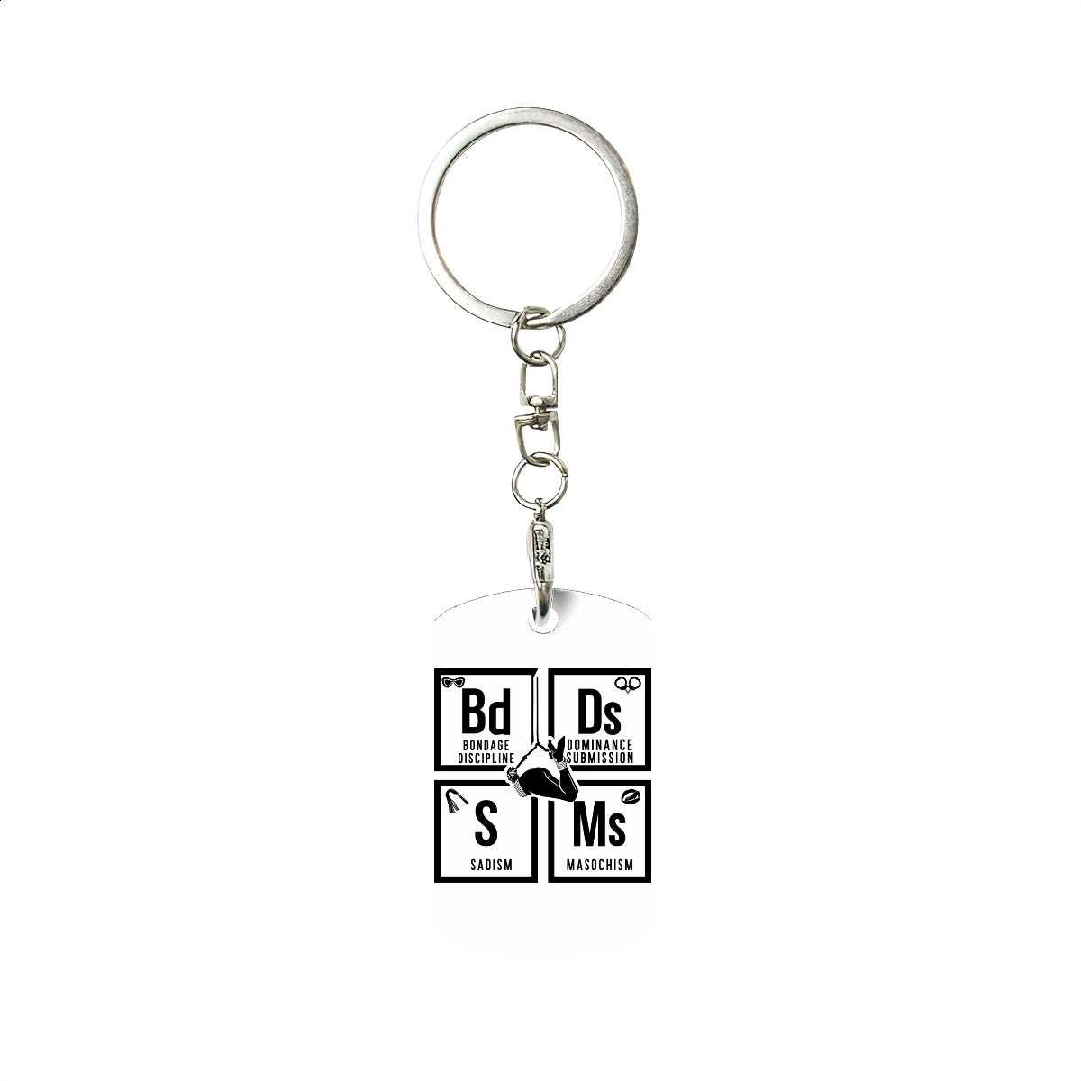 BDSM Metal Keychain