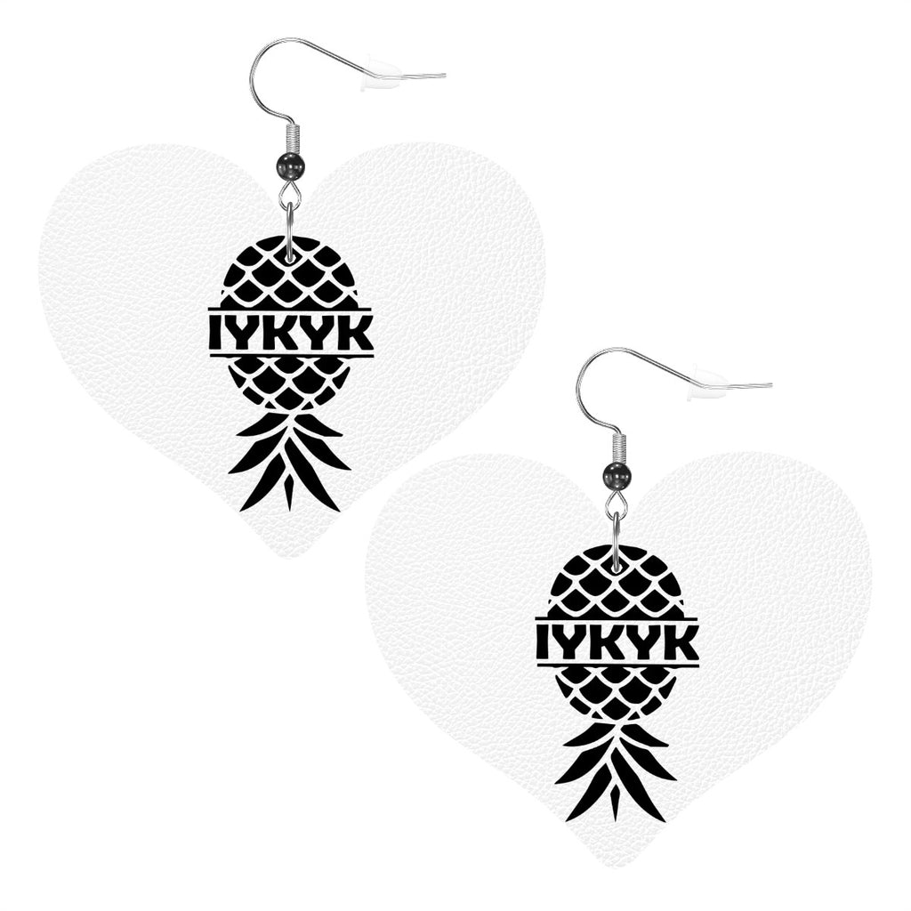 Heart Shape Leather Earrings