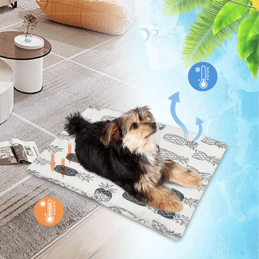 Upside Down Pineapple Pet Cooling Mat