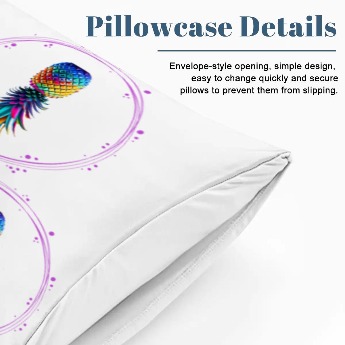 Upside Down Pineapple King Duvet Cover Set