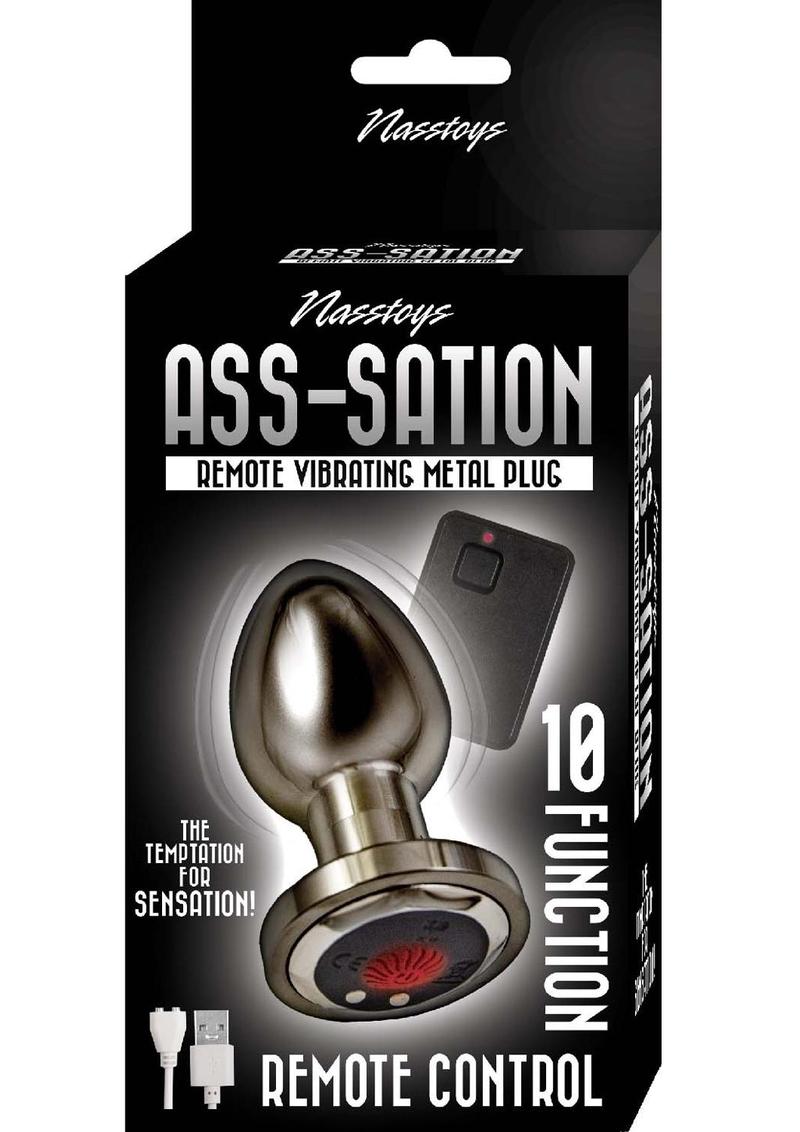 Nasstoys Ass Sation Remote Vibrating Metal Plug