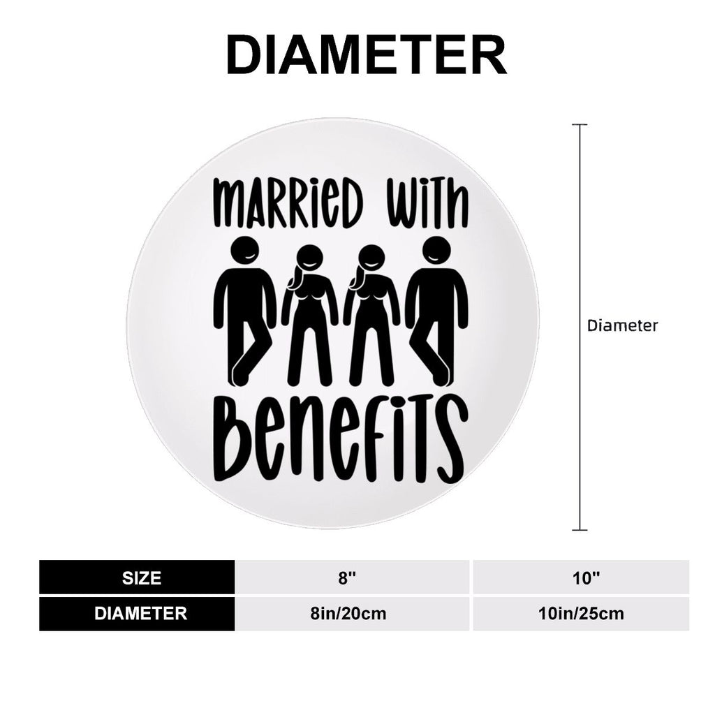 Married With Benefits Decorative Plate