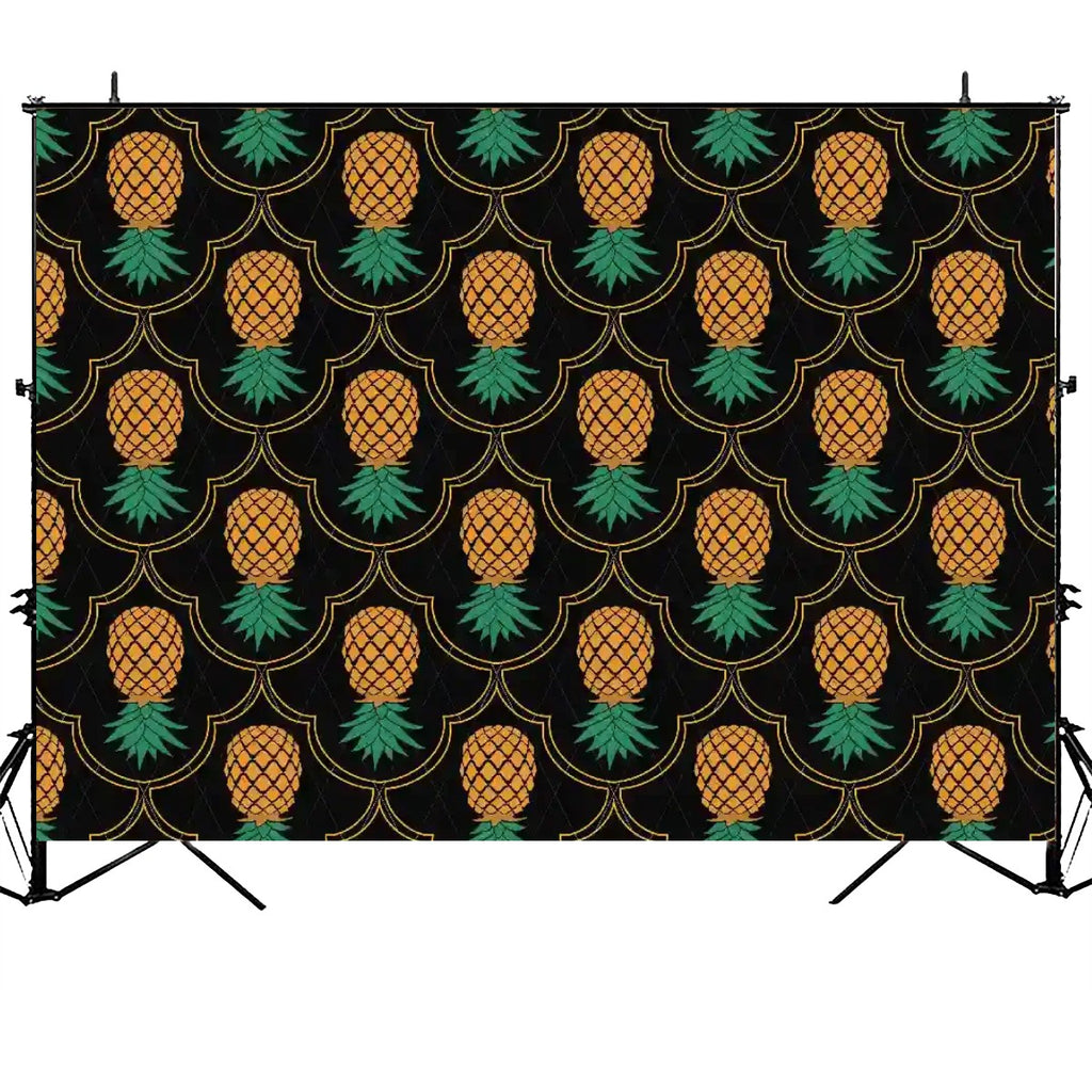 Fancy Upside Down Pineapple Photography Backdrops