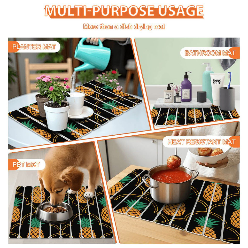 Upside-Down Pineapple Diatomaceous Earth Drying Mat