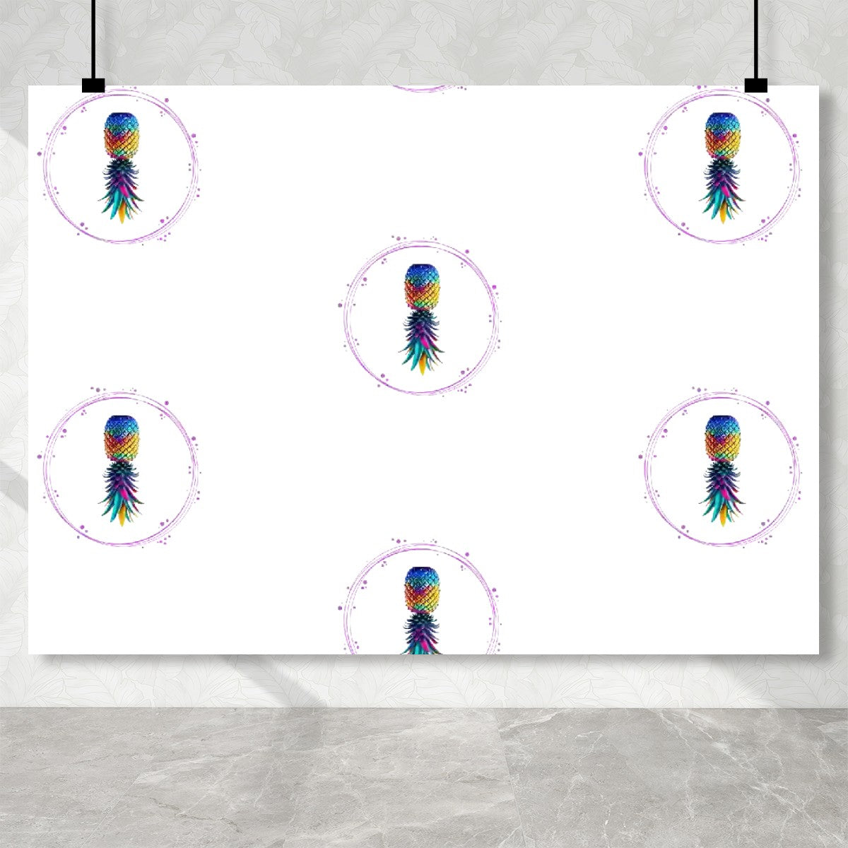 Upside Down Pineapple Photography Backdrops