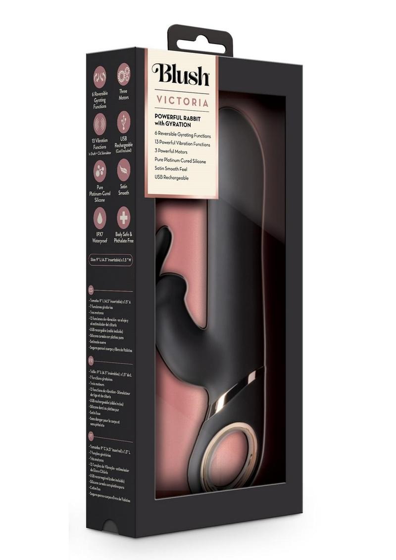 Blush Victoria The Luxurious Motor Gyrating Rabbit Vibrator