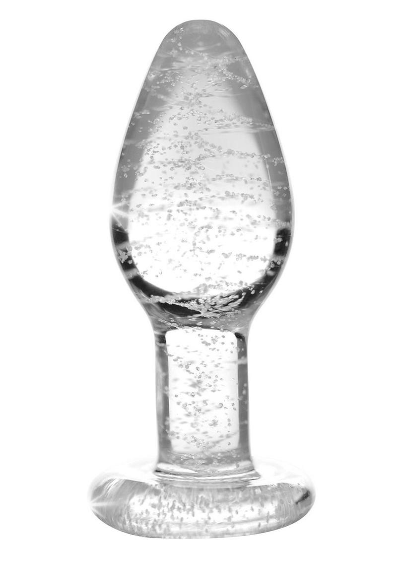 Booty Sparks Glow in the Dark Glass Anal Plug