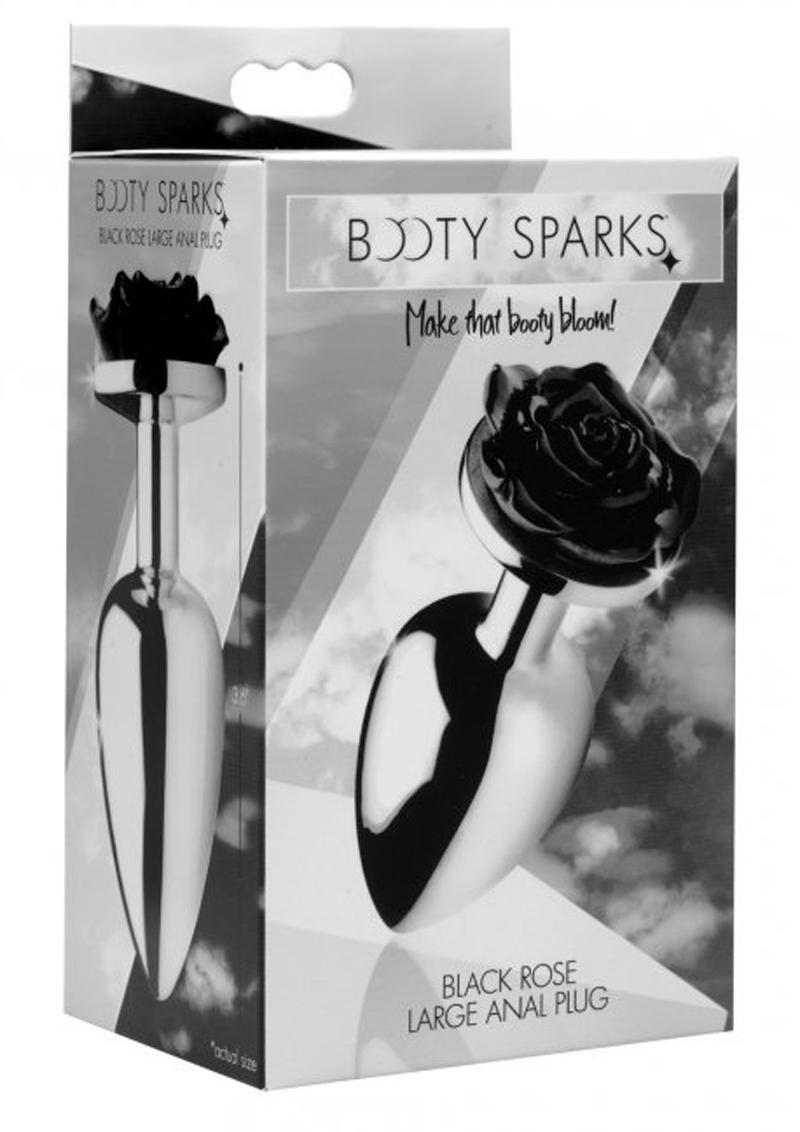 Booty Sparks Black Rose Medium Anal Plug