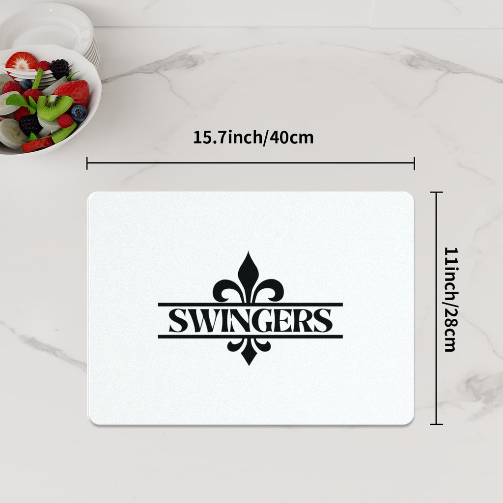 Swinger Inspired Glass Cutting Board