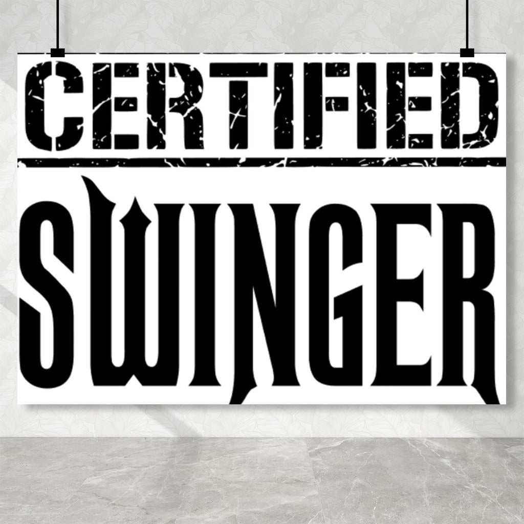 Certified Swinger Photography Backdrops